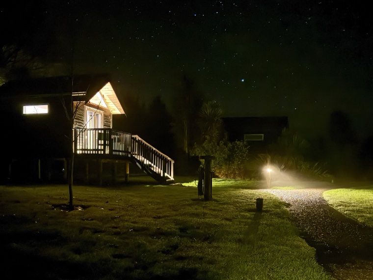 Tiny Home at Night
