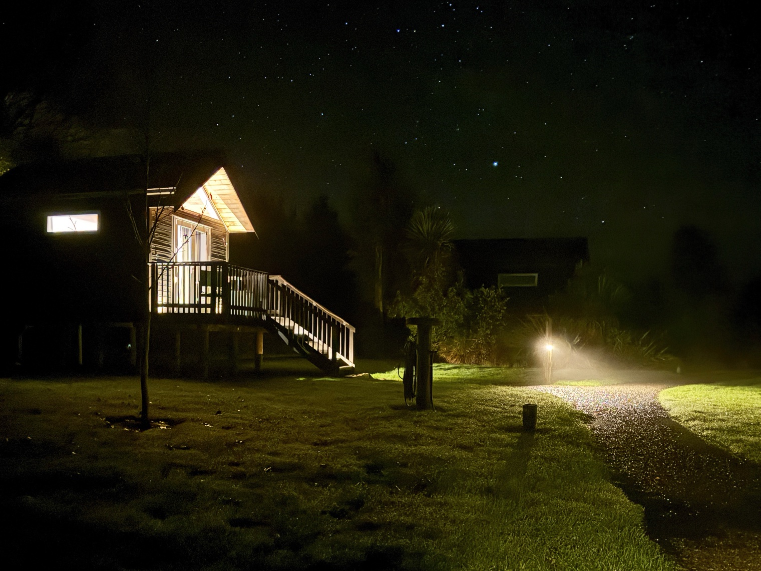 Tiny Home at Night